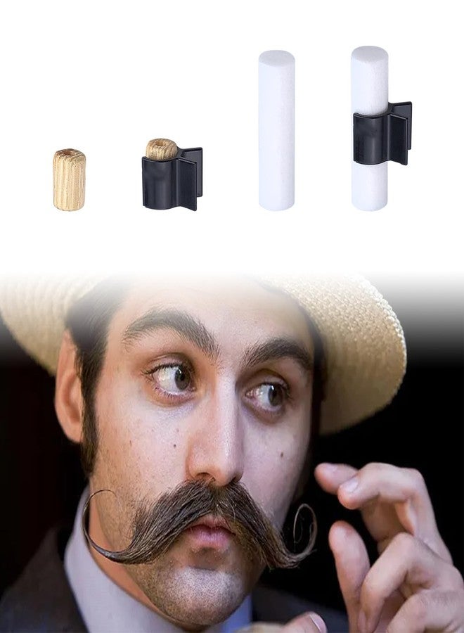 فلاين أداة تشكيل لحية المقود، زوجان من أدوات تجعيد الشارب المحمولة للرجال، أداة تشكيل اللحية، هدايا للأب، الابن، الزوج، الحبيب (صغير/متوسط) - Image 4